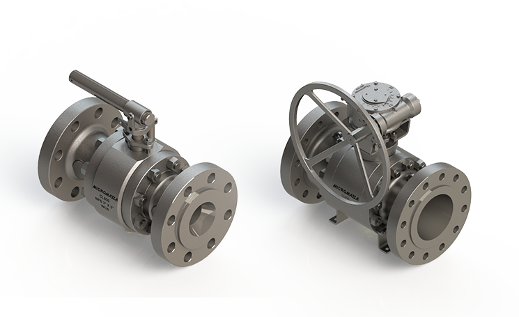 Válvula Esfera Tripartida - Montagem Trunnion - CL 600 - Passagem Reduzida
